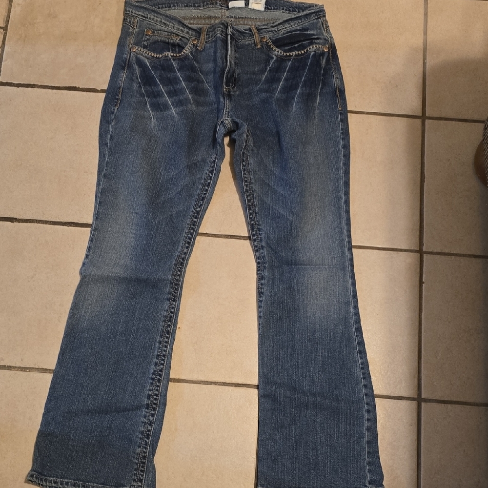 Cruel Girl Arianna Relaxed Dark Blue Boot Cut Jeans 15 R